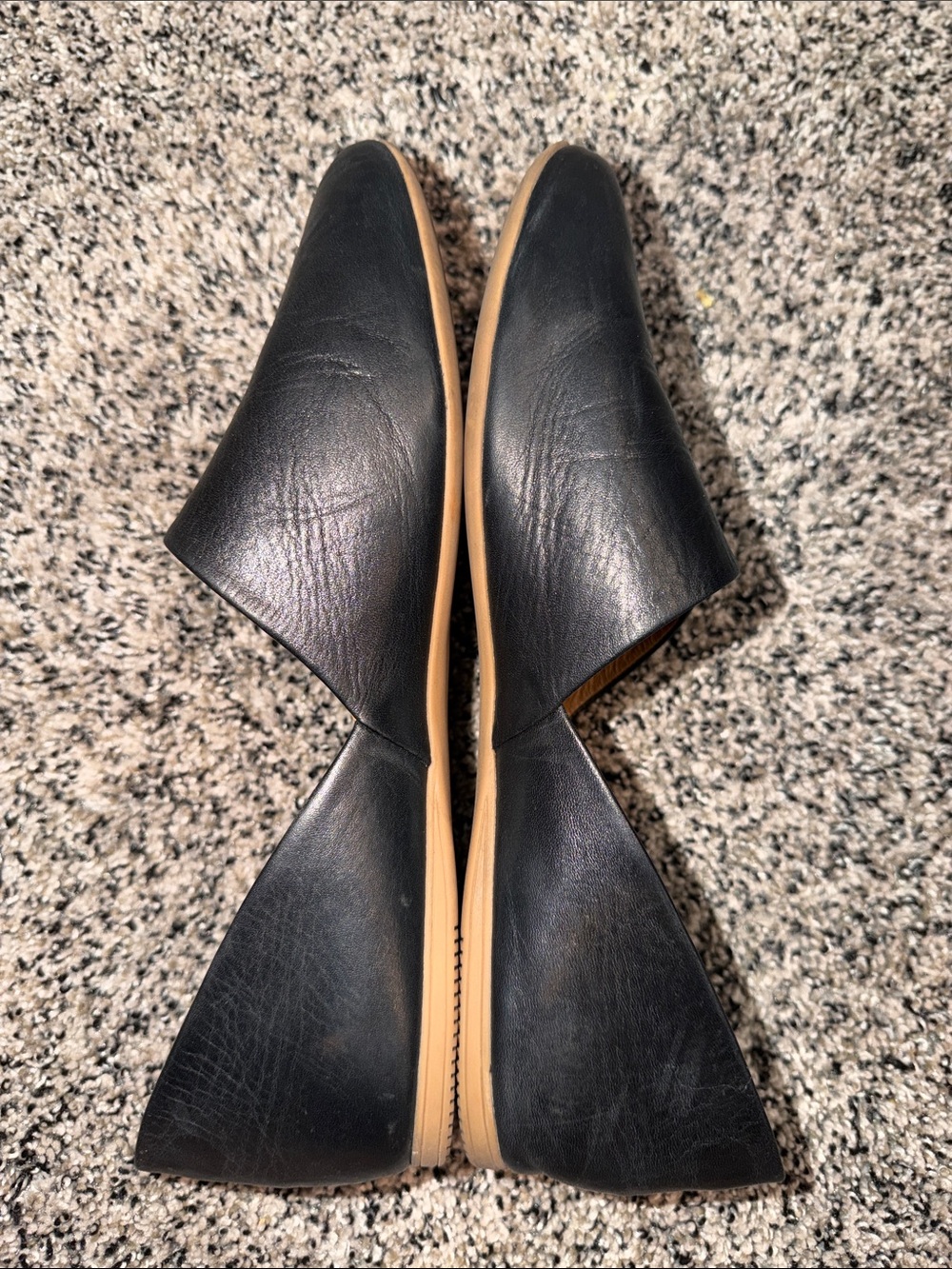 Miz Mooz Kimmy Black Leather Flats Women’s Size 41 - Picture 6 of 7